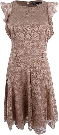 tommy hilfiger lace sleeve dress
