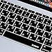 XSKN Hebrew Black US Version Silicone Keyboard Skin Cover for 2015 MacBook 12 A1534 for 2016 MacBook Pro 13.3 Inch A1708