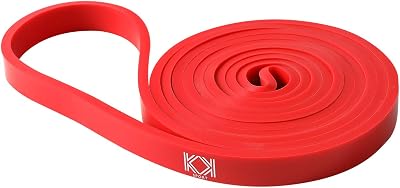 KK Resistance Bands Red 15-35 lbs Looped Band for Home Gym Workout