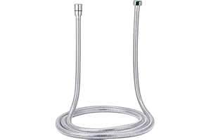SR SUN RISE 2.45 Meters/96 Inches/8 Ft. Flexible 304 Stainless Steel Replacement Shower Hose Extra Long with Brass Fittings. 