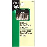 Dritz 56RE Ribbon Embroidery Hand Needles, Assorted Sizes (14-Count)
