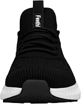 Feethit Men Running Shoes Breathable Lightweight Fitness Sneakers Black UK 11 view 4