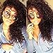 Eayon Hair Curly Full Lace Human Hair Wigs-Glueless 130% Density Brazilian Virgin Remy Wigs with Baby Hair for Women Natural Color 18inches