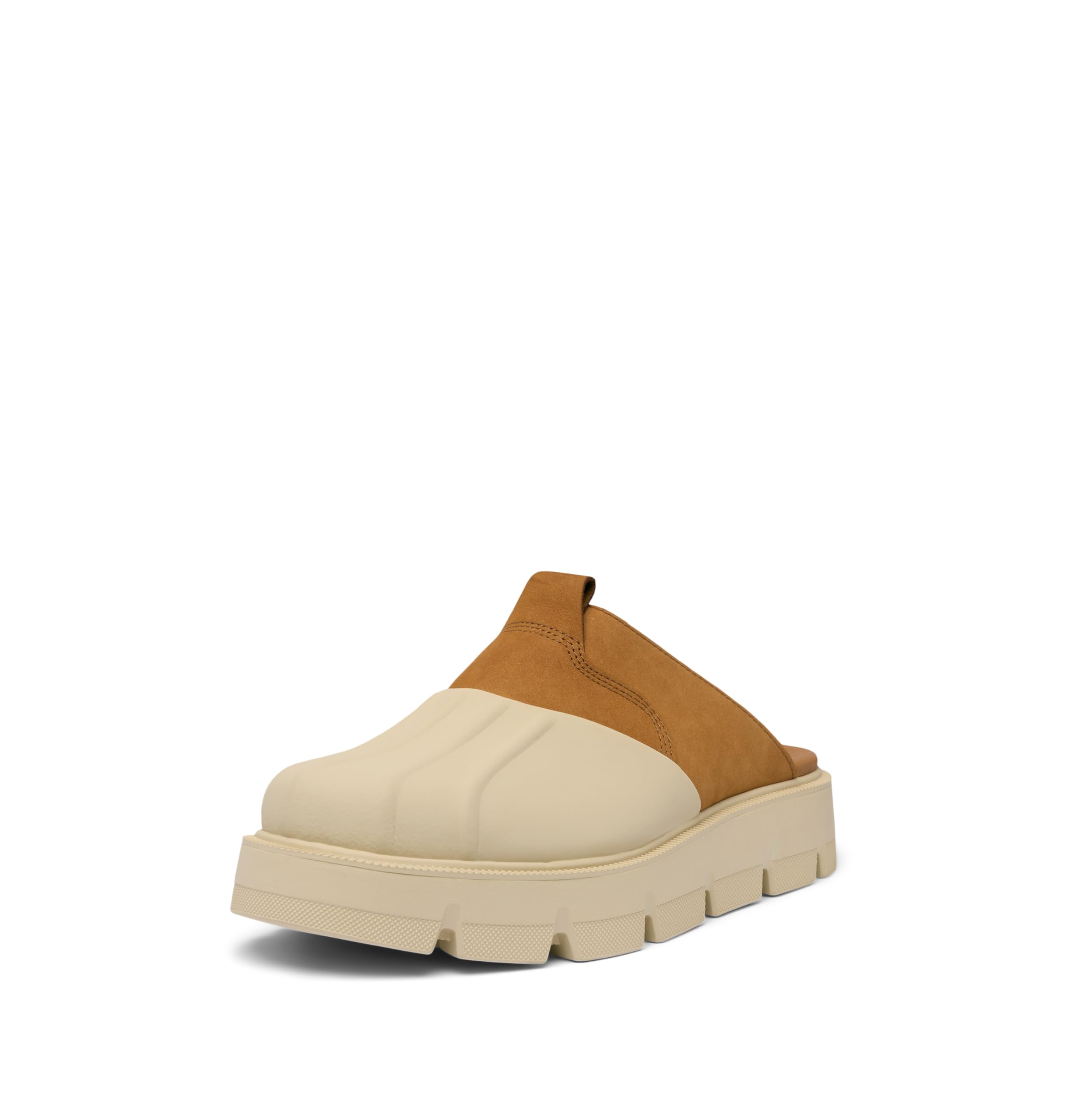 Sorel Women’s Rein CB Clog, Bleached Ceramic/Canyon Gold, 5.5