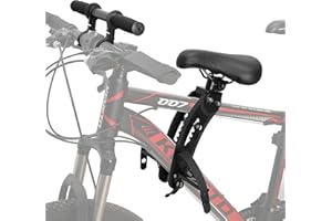 Bike Seat for Kids with Handlebar, Front Mounted Child Bicycle Seats with Foot Pedals Set Detachable Parent-Child Kid Cycling