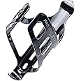 Bike Water Bottle Holder, Black or White Gloss, Secure Retention System, No Lost Bottles, Lightweight and Strong Bicycle Bottle Cage, Quick and Easy to Mount, Great for Road and Mountain Bikes