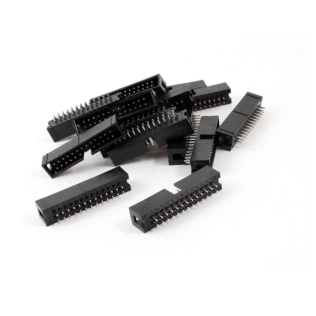 sourcing map 15Pcs 2x13 Pins 2.54mm Pitch Straight Connector Pin IDC Box Headers
