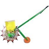 JTWJIKMEER Hand Push Seeder, Suitable for Sowing Various Crops and Flowers, Applied to Farms and Gardens