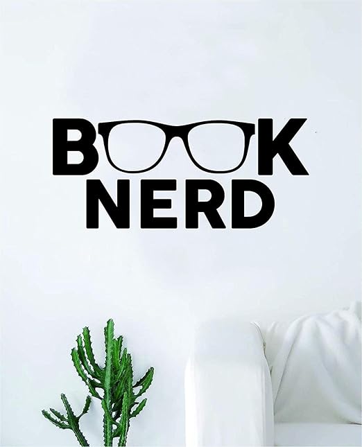 Amazon Com Decals Vinyl Stickers Book Nerd Glasses Wall Decal