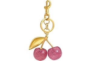 Nylry Cherry Keychain & Bag Charm - Cute Cherry Accessories for Women - Gift