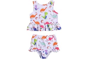 Toddler Bikini Tankini Girls Swimsuits Baby Kids Tankini Sets Bathing Suit Floral Print Beach Swimming Beachwear Set