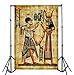OFILA Ancient Egyptian Paintings Backdrop 3x5ft Pharaoh Queen Photography Background Ancient Egyptian Mural Wall Home Decor Wallpaper Egyptian Theme Party Decoration Totem Ancient History Props