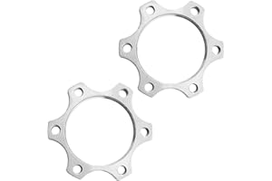 JJHXSM 2pcs Bike Freewheel Threaded Hubs Disk 44mm Brake Rotor 6 Bolt Flange Adapter with 12 Screws