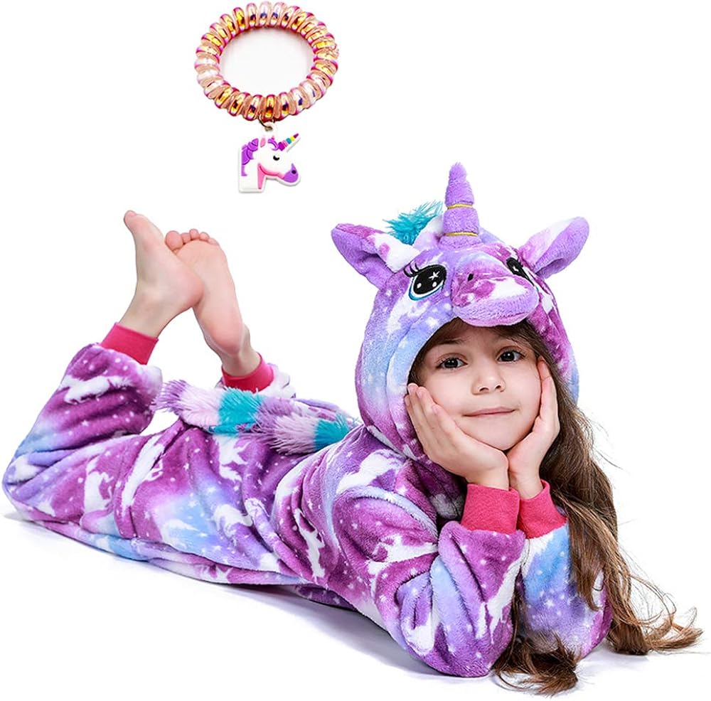 LANTOP Kid Unicorn Onesie Pajamas Girls Gift Christmas Halloween