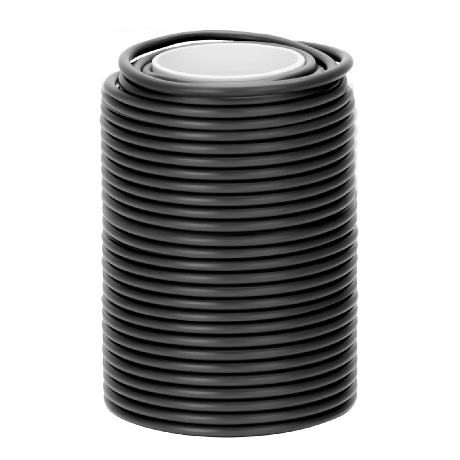 KINGLAKE 20m 3.5MM Black Garden Soft Tie, Garden Flexible Wire Tie Plant Twist Tie Plastic Coated Wire