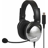 Koss Multimedia Stereo Headphone with USB Plug (SB45 USB),Red