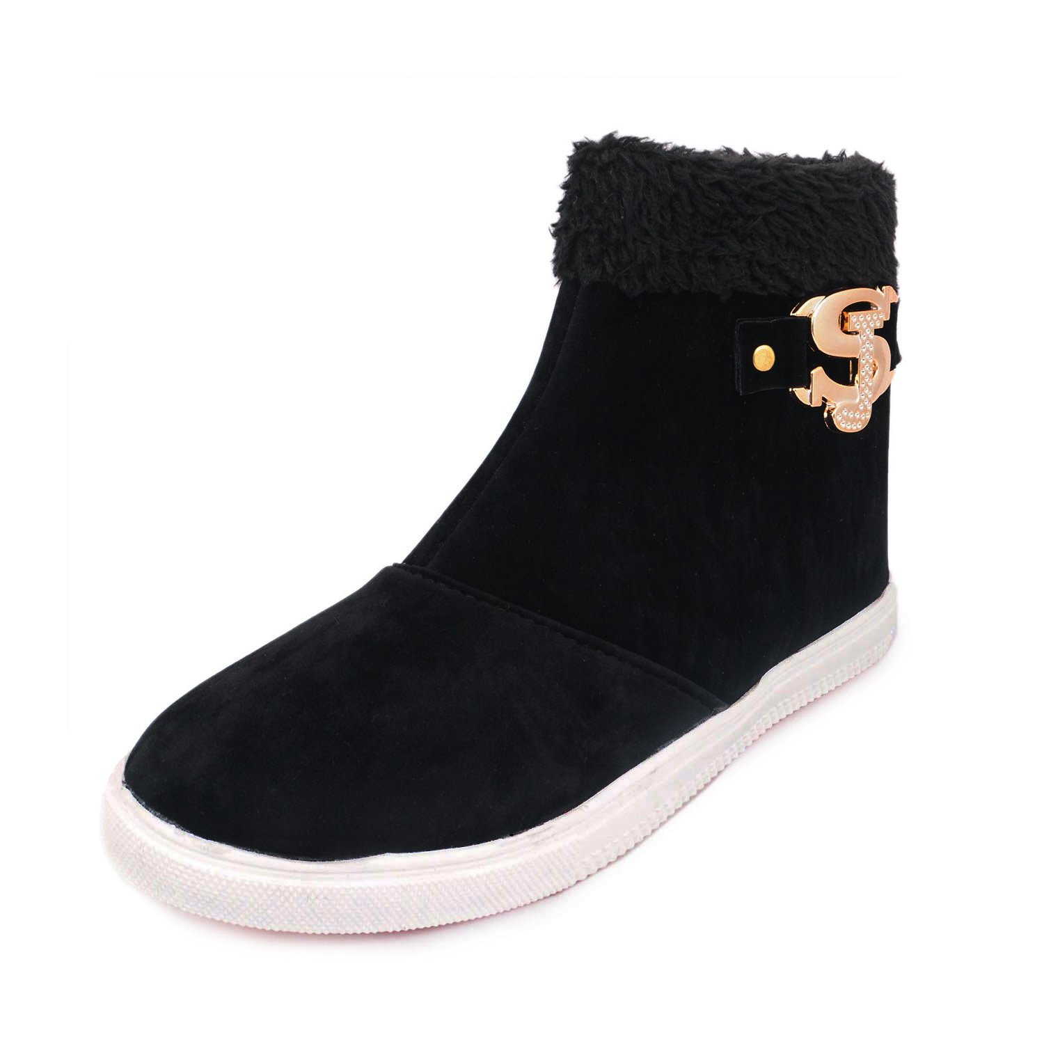 thari choice long black shoes for women and girls