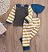 Lily.Pie Newborn Baby Boys Funny Bodysuits with Leggings Caps 3pcs Outfit Clothes (12-18M, Yellow)
