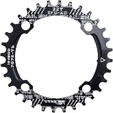 DJC Bike Chainring 104BCD Round/Oval 30t 32t 34t 36t 38t 40t 42t 44t 46t 48t 50t 52t Tooth Narrow Wide 7/8/9/10/11/12 Speed Ultralight MTB Mountain Bike 104 BCD Chainwheel
