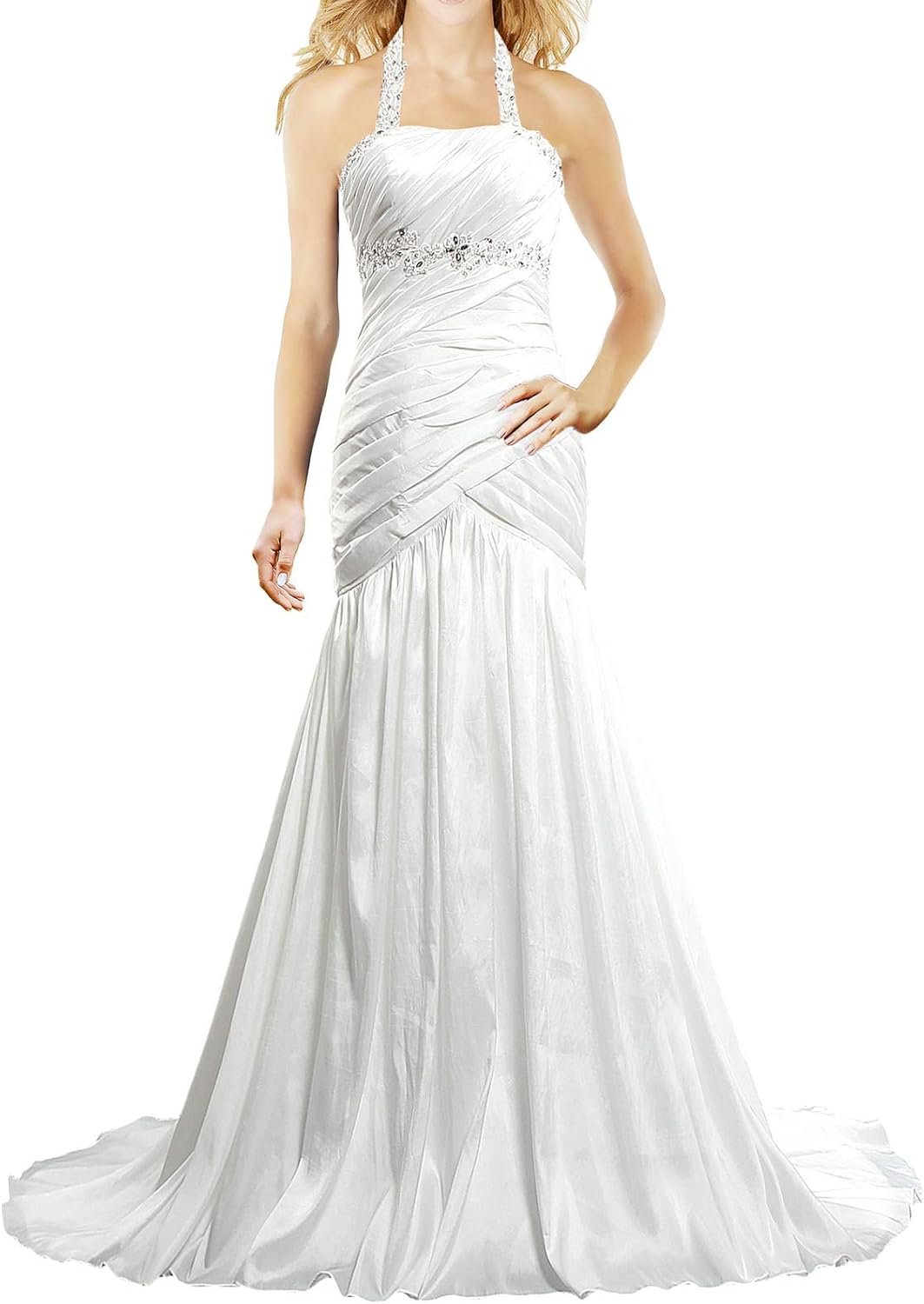 taffeta mermaid wedding dress
