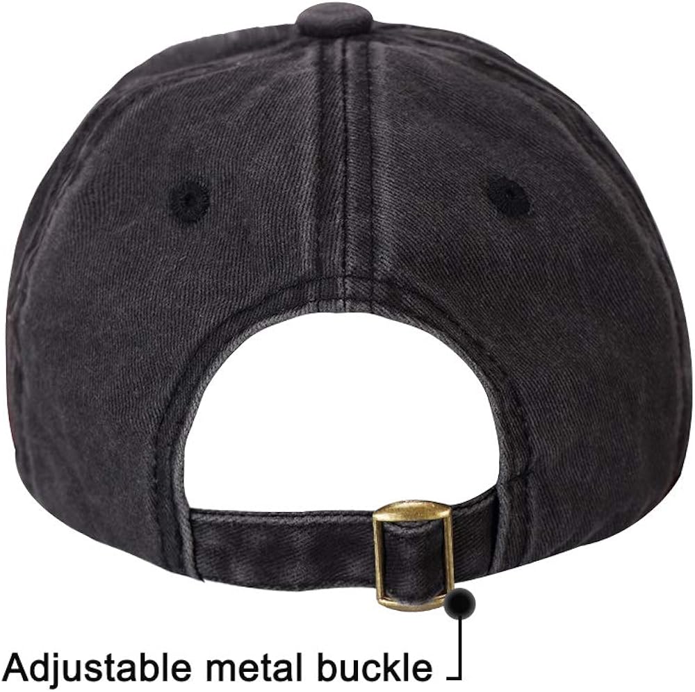 AVANTMEN Kids Baseball Cap Distressed Washed Sunhat Toddlers Little Boys Girls Cotton Hat 2-7 Years (3 Pack Black/Grey/Brown): Clothing