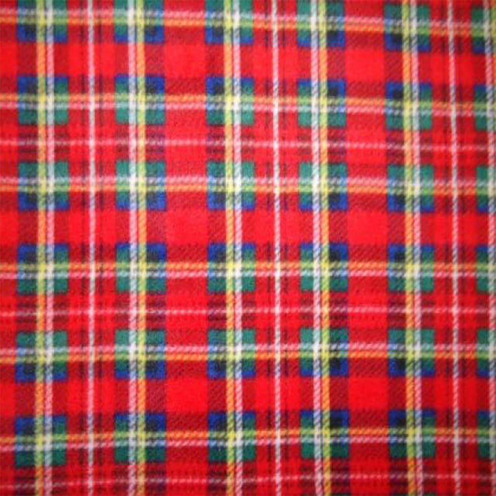 Pico Textiles 10 Yards Bolt - Red Plaid Fleece