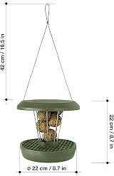 SWISSINNO Bird Feeders Hanging Station Lucerne No Mess 7 Fat Balls view 8
