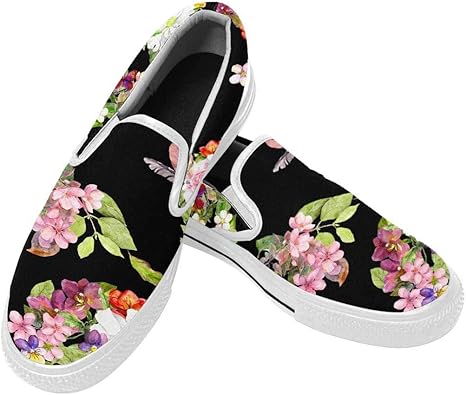 floral slip on shoes