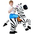 Inflatable Costume For Kids, Blow up Costumes for Kids, Ride On Zebra Costume Funny Inflatable Suit, Boys, Party, Child