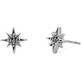 Boma Jewelry Sterling Silver Marcasite North Star Stud Earrings