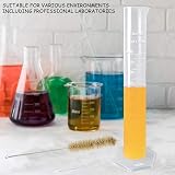 GIAK 50ml 100ml Plastic Graduated Cylinder Set with Cleaning Brush Lab Kitchen view 6