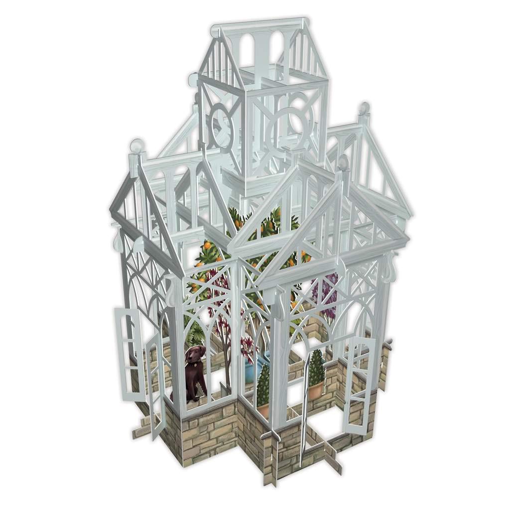 The Glasshouse Happy Birthday 3D Pop-Up Greetings Card with Large Message Tag