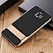 Galaxy J4 2018 Case, Ranyi [2 Piece Carbon Fiber] [Kickstand Feature] [Shock Resistant] Premium Hybrid Hard Bumper + Matte Carbon Fiber Rubber 2 in 1 Case for Samsung Galaxy J4 (2018) Gold