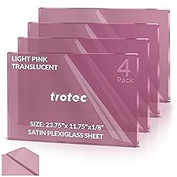 Trotec | Translucent Satin Plexiglass Sheet | 4 Pcs