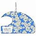 ulu Lagoon Hanging Car Air Freshener | Tropical Beach Coconut Surf Wax Scent Mini Wave | Long Lasting Odor Eliminator for Car, Closet and Beyond | Made In USA | Pack of 1 (Frajeelay)