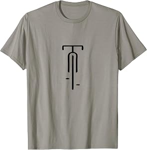 Bike Logo Minimal Retro, Cycling and Bicycle Lovers T-Shirt