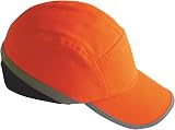 Portwest PW79 Men Safety Bump Cap Orange Hi Vis 7cm Peak EN 812 view 1