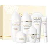 Rice Skin Care Set for Teen Girls &amp; Women, Glass Skin Set | Daily Facial Care Routine with Rice Extract, Hydrating Skincare Gift Set
