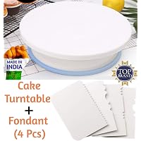 Bulfyss Cake Turntable Revolving Cake Decorating Stand Cake Stand Sugarcraft 28cm Turntable