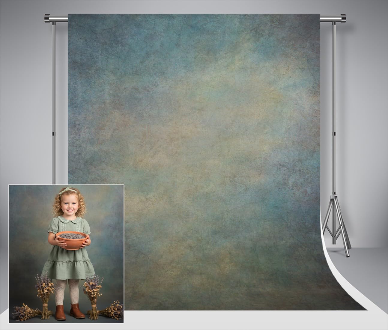 Kate Photography Backdrops 2.5x2.5m Retro Rust Iron Photo Background Collapsible Microfiber Abstract Portrait Backdrops Photo Props