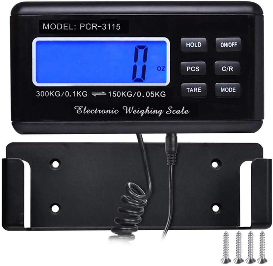 Heavy Duty Digital 300kg Capacity Platform Scale Warehouse Postal Parcel Weighing, Silver - Image 5
