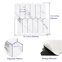 Tilingview 10-Sheet PVC Peel and Stick Tile for