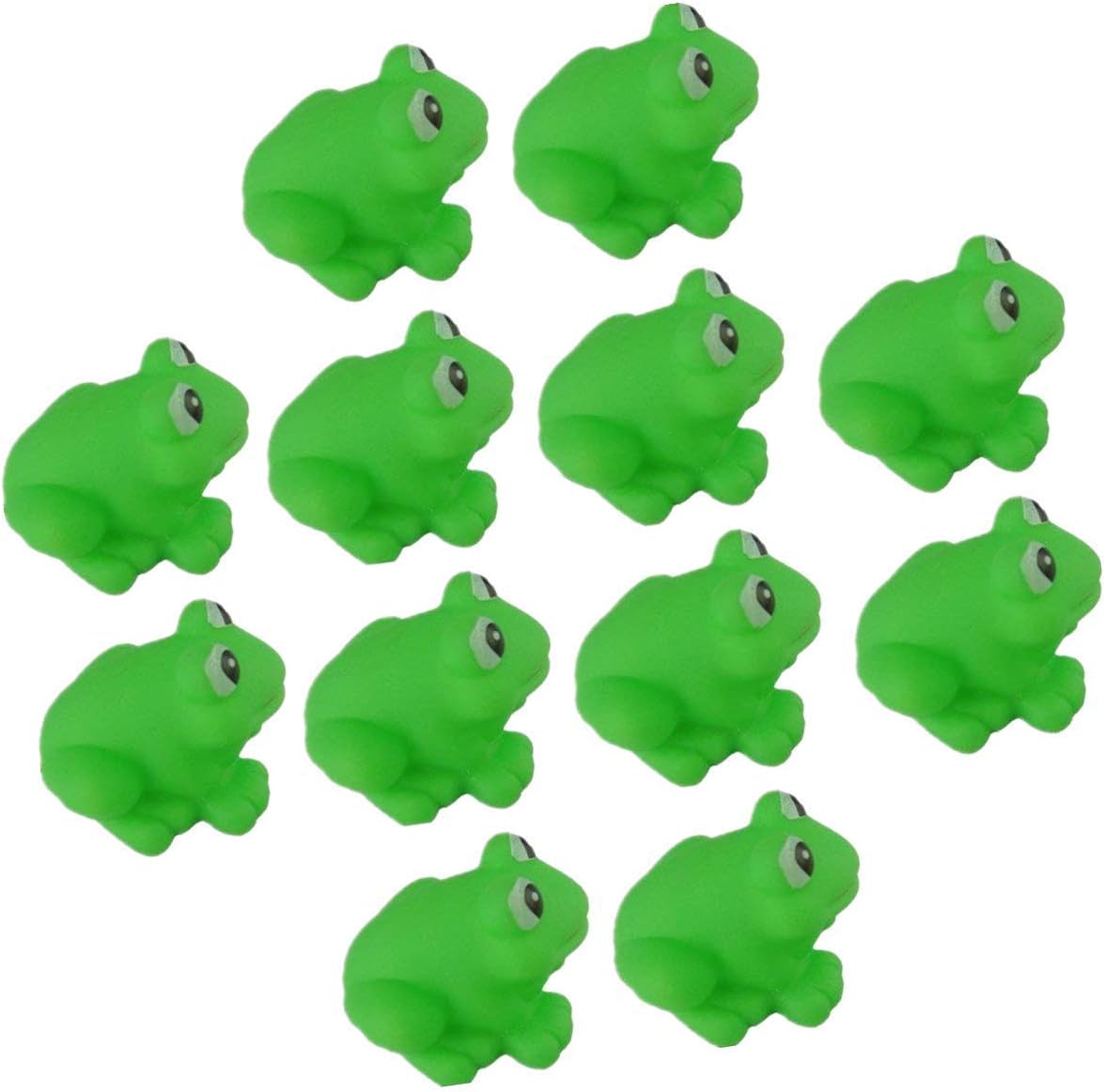 GIVBRO Rubber Frogs Bathing Squeaky Toys Frogs Baby Bath Toy Tub 12pcs