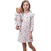 Bow Dream Girl Dress Cute Cartoon and Matching Girl American Doll Clothes Accessories for Girls Dresses Dogs Bones