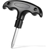 EupHHonycs Golf Wrench Tool Stainless Steel Adjustable Golf Driver with Plastic Handle Golfs Head Adjustment Tool for Club Driver Shaft Adapter Torque (Black)