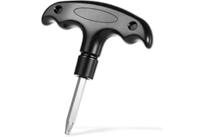 EupHHonycs Golf Wrench Tool Stainless Steel Adjustable Golf Driver with Plastic Handle Golfs Head Adjustment Tool for Club Driver Shaft Adapter Torque (Black)