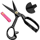 8" Heavy Duty Fabric Scissors - Tailor Scissors Ultra Sharp Blades and Comfort Grip Handles - For Office, Home, Sewing, Artists and Crafts