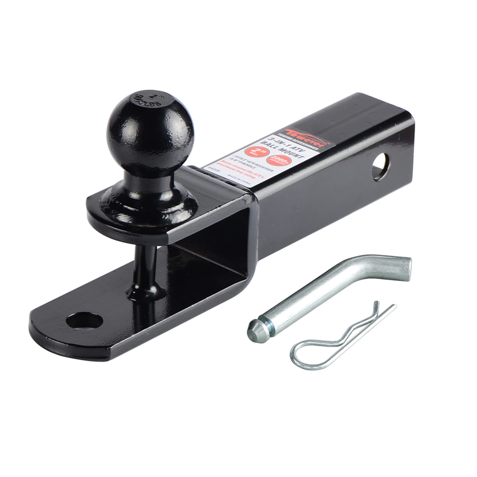 Photo 1 of Towever 84209 2 inches ATV Receiver Hitch 3 in 1 Ball Mount with 2 inches Ball