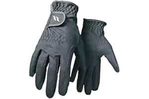 Back on Track Black Riding Gloves
