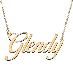 HUAN XUN Customized Custom Simple Any Name Necklace